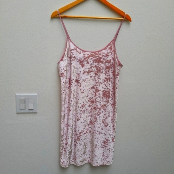 Victoria Secret pink night gown dress velvet - Picture 1 of 5